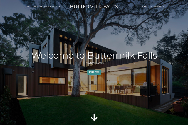 Buttermilk Falls website home page