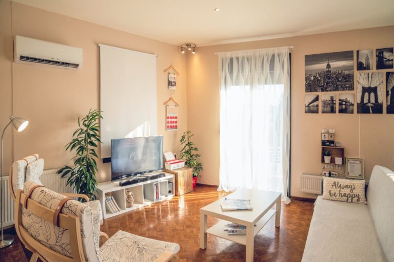 An Airbnb room.